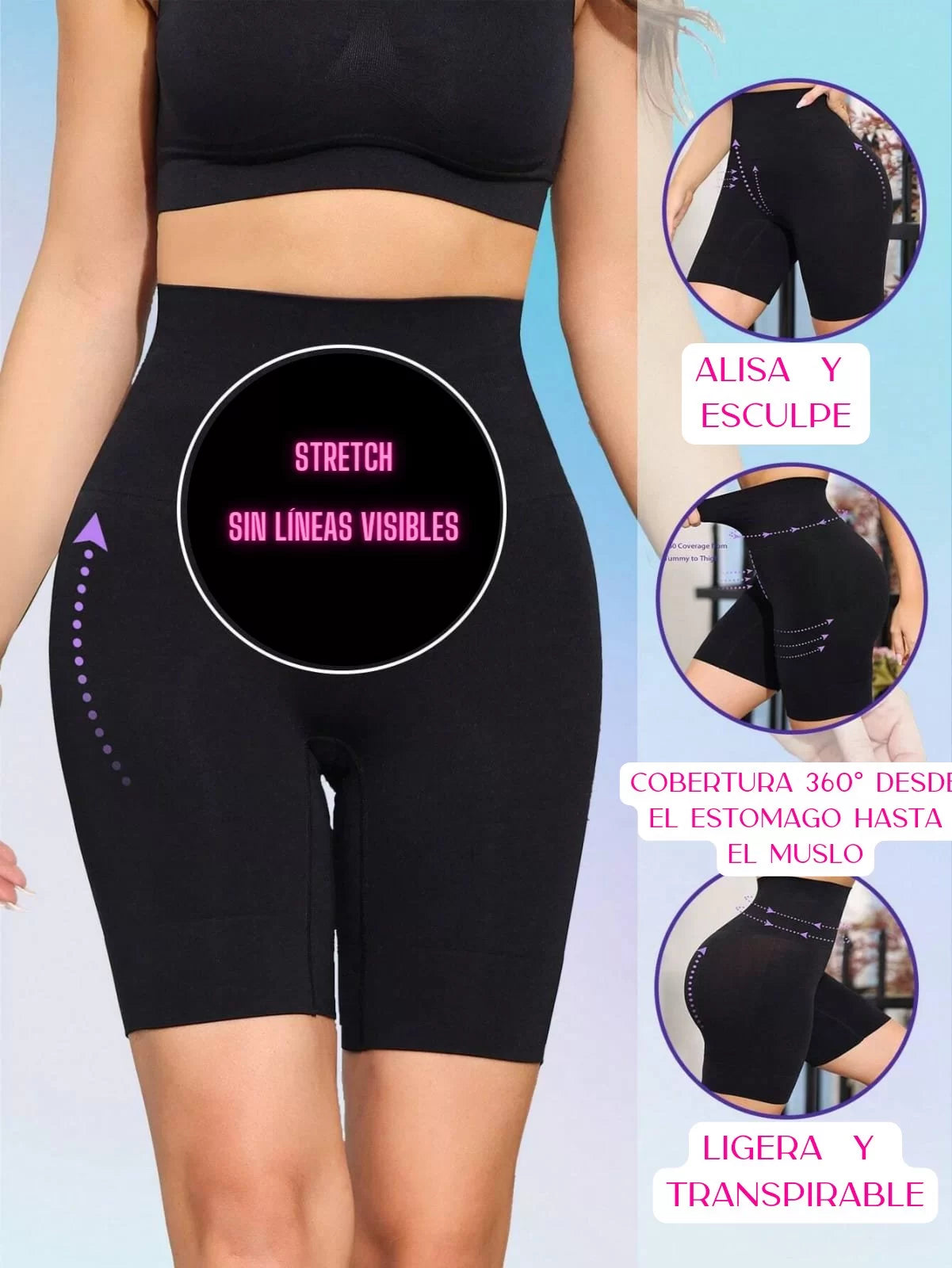 ¡Transforma tu Look al Máximo con la Faja Short Levanta Cola! Moldea, realza y levanta tu figura al instante con envío gratis. 🍑✨ ¡No esperes más para lucir espectacular!