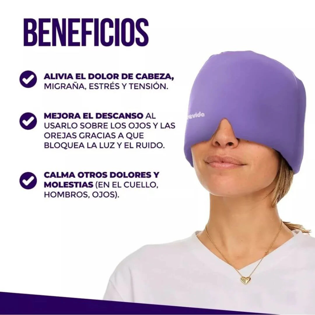 Alivio Instantáneo para la Migraña 🤕 Gorro de Gel Refrigerante con Envío Rápido 🚚✨ ¡Ordena ahora¡