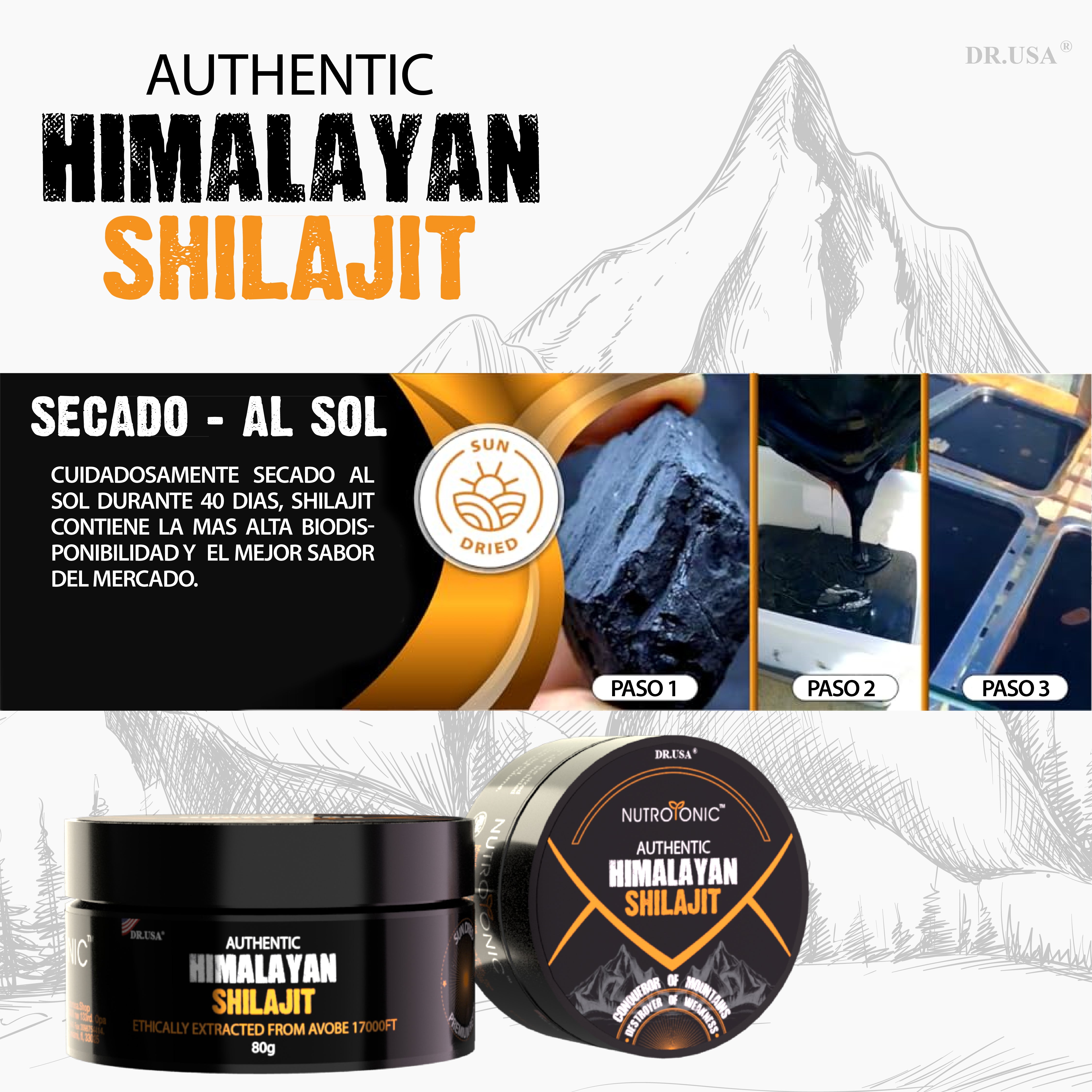 SHILAJIT ORIGINAL 100% PURO 💎 Energía Vital del Himalaya 💎 + ¡Envío Gratis! 🚚